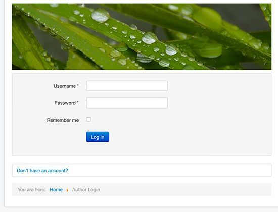 How to Remove Links from the Login Form in Joomla 3