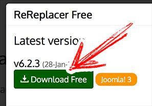 Download ReReplacer in Joomla