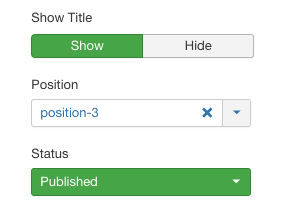 position for your Joomla Contact Form Module