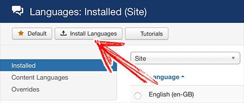 Joomla switch language