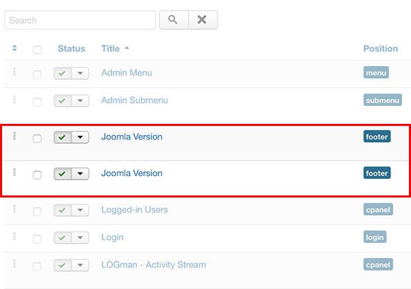 Joomla Version is Displayed Twice