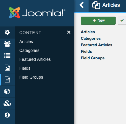 The Joomla 4 menu problems