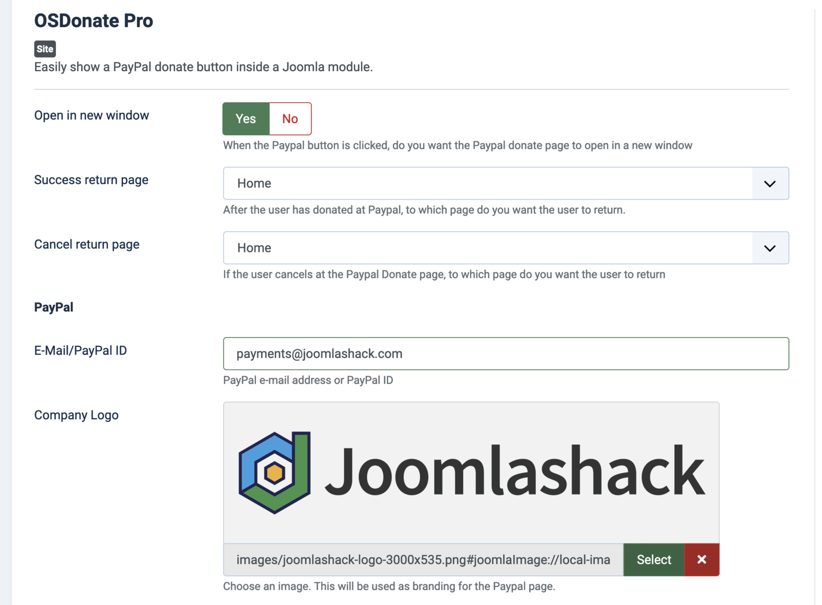 osdonate settings