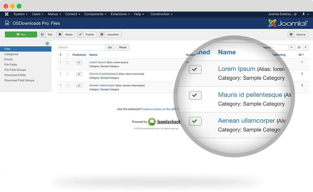 OSDownloads Joomla downloads