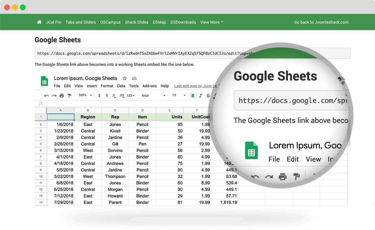 OSEmbed Joomla embed providers