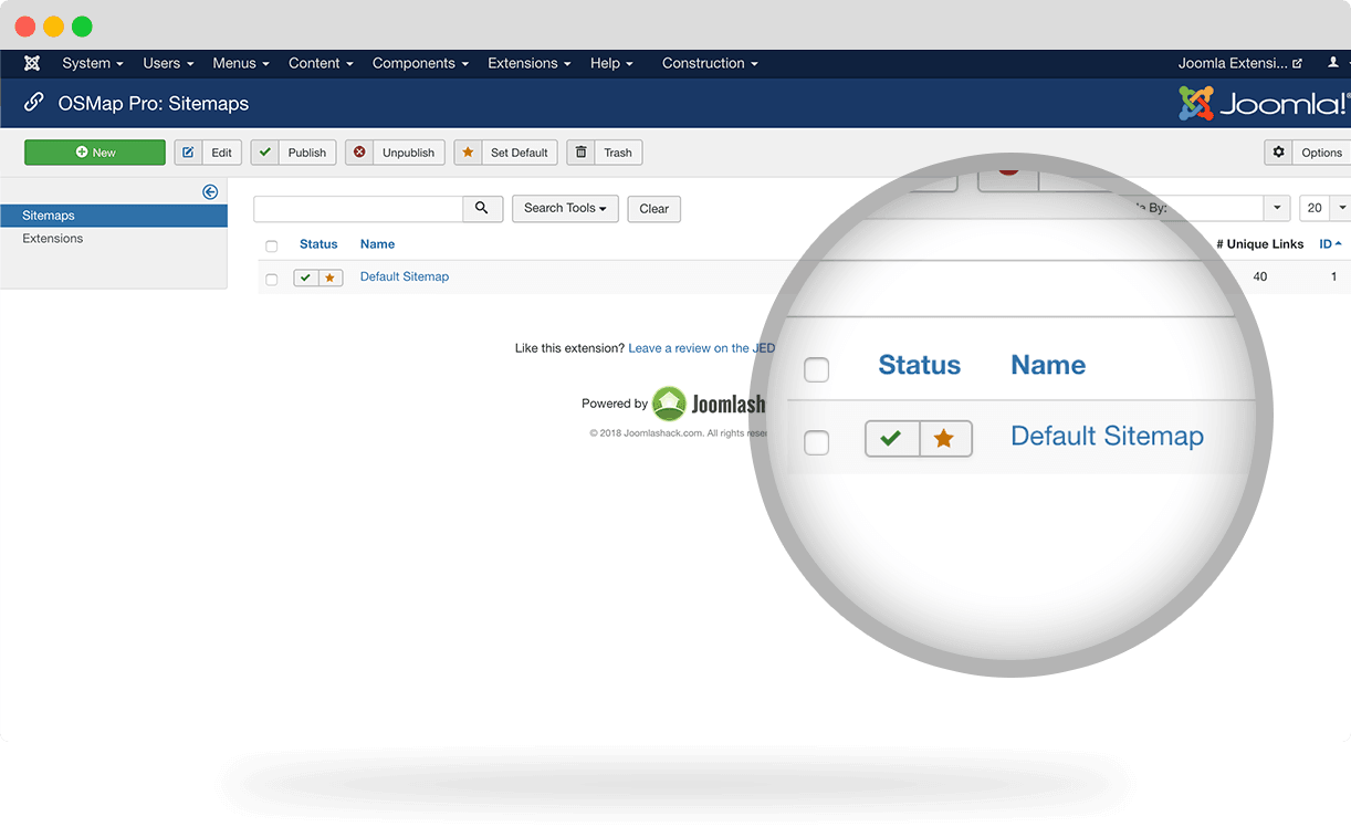 OSMap Joomla sitemaps