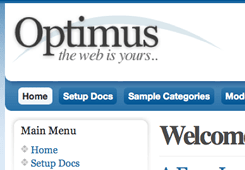 Optimus Free Joomla Template