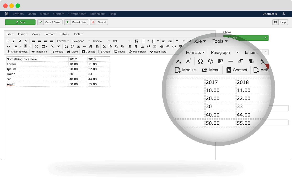 Shack Spreadsheets Pro