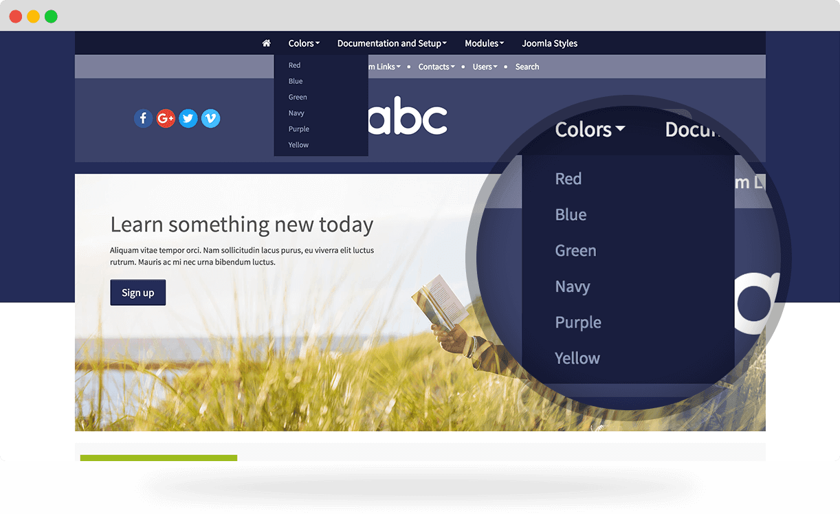 ABC, an education and fun Joomla template