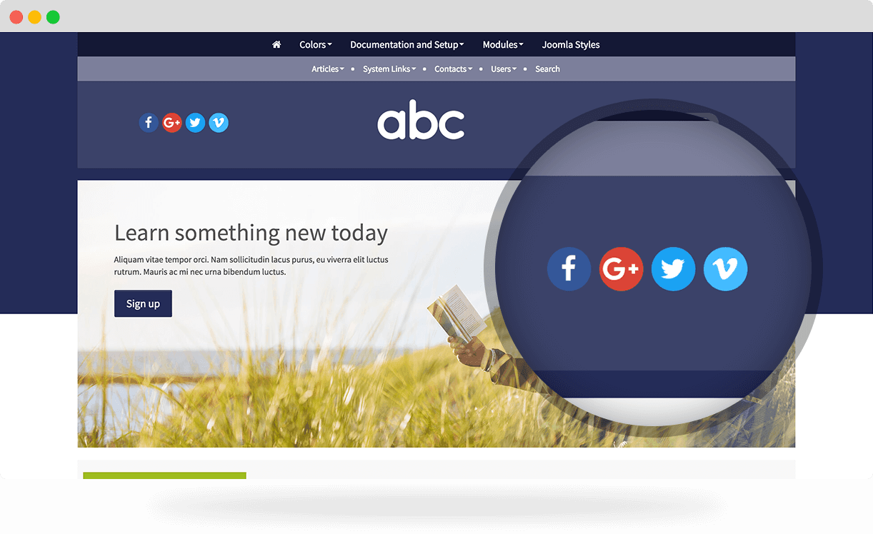 ABC, an education and fun Joomla template