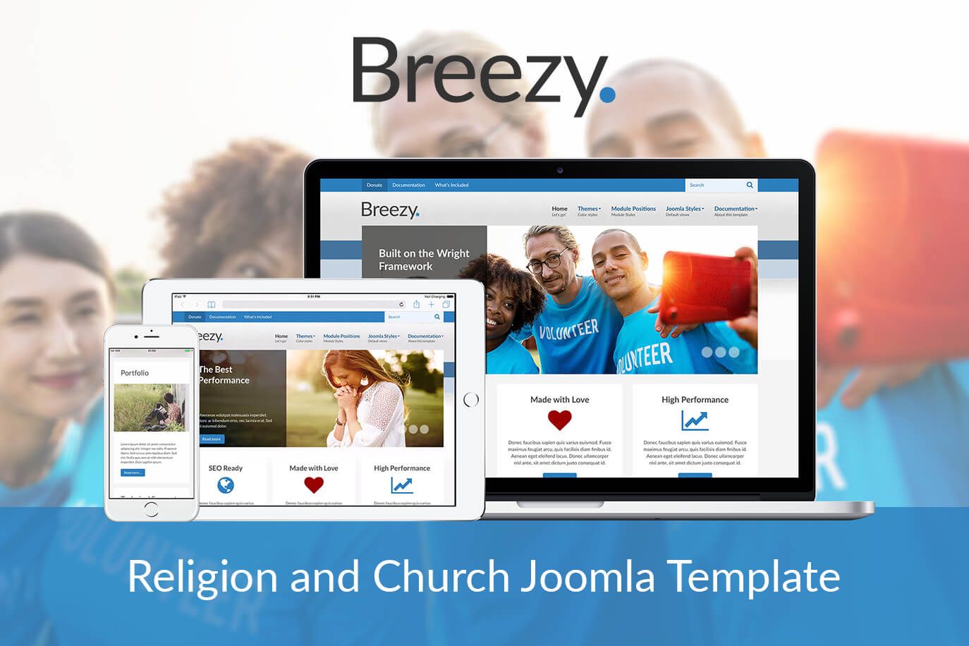 A light and airy Joomla template - Breezy