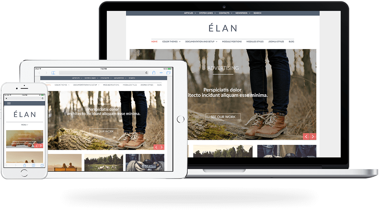 Élan, a Blogging Joomla Template