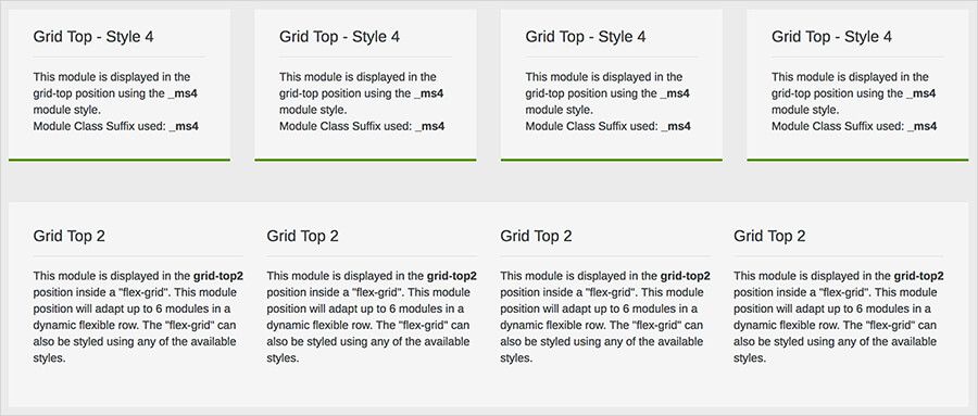 module styles sample