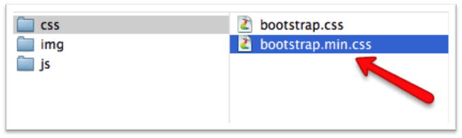 Downloaded customized files from Bootstrap