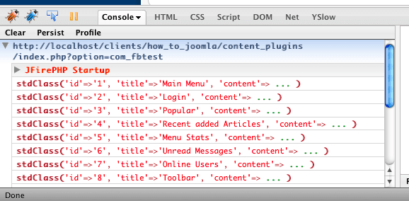 How to debug your Joomla code with FirePHP