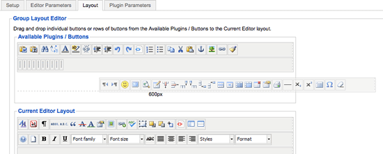 JCE Layout Changes