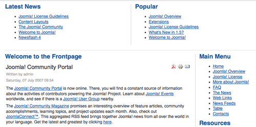 Joomla Template Change Joomla Template Change