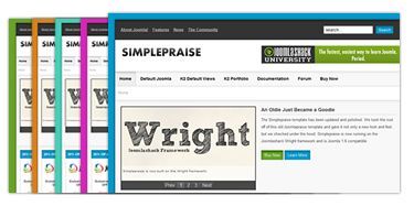 FREE EasyBlog extension with purchase of our newest 1.6 template, Simplepraise--First 50 customers only
