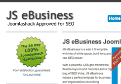 JS eBusiness Joomla template